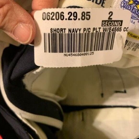 Vintage Riverside Size 29 Budweiser Blue Pleated Uniform Shorts *New-2nds* - Picture 5 of 7